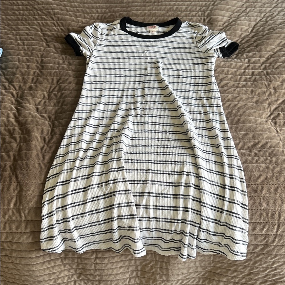 Mossimo Supply Co. Black and White Striped Top